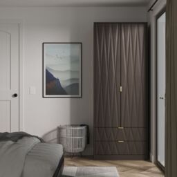 Ready Assembled 2 U Washington 2 Door Robe 2 Drawer Robe (Ready Assembled) in Dark Grey - Size: Large - thumbnail 1