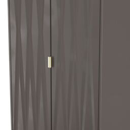 Ready Assembled 2 U Washington 2 Door Robe 2 Drawer Robe (Ready Assembled) in Dark Grey - Size: Large - thumbnail 5