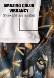 JQ Licensing Rs-Jp Dreamcatcher Wolf Silky Touch Super Soft Throw Blanket 152 X 127 cm in White - thumbnail 4