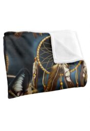 JQ Licensing Rs-Jp Dreamcatcher Wolf Silky Touch Super Soft Throw Blanket 152 X 127 cm in White - thumbnail 3