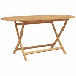 Berkfield Home 5 Piece Garden Dining Set Foldable Solid Wood Teak in Brown - thumbnail 6