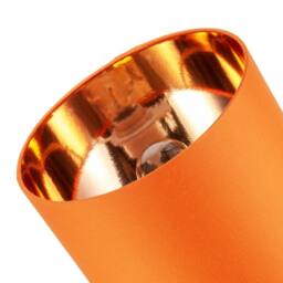 Happy Homewares Contemporary Vivid Orange Cotton 10 Table Base or Pendant Lamp Shade - Size: 10 inches - thumbnail 4