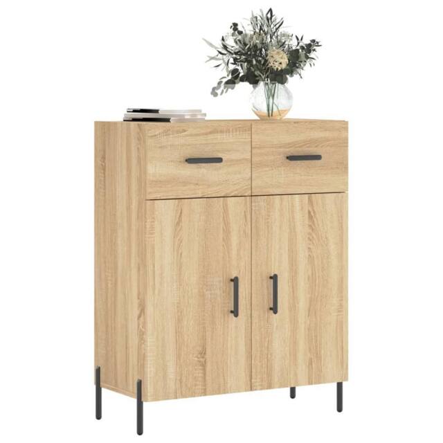 Berkfield Home Sideboard Sonoma Oak 69.5x34x90 cm Engineered Wood in Brown - image 1