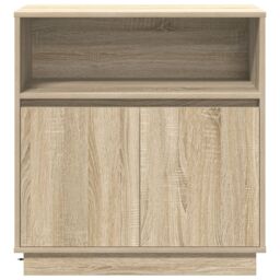 Berkfield Home Sideboard with LED Sonoma Oak 71x34, 5x75 cm Engineered Wood in Brown - thumbnail 7
