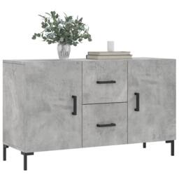 Berkfield Home Sideboard Concrete Grey 100x36x60 cm Engineered Wood - Size: 100 x 36 x 60 cm - thumbnail 3