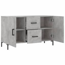 Berkfield Home Sideboard Concrete Grey 100x36x60 cm Engineered Wood - Size: 100 x 36 x 60 cm - thumbnail 5