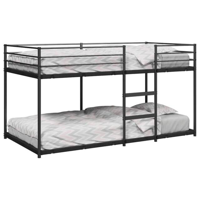Berkfield Home Bunk Bed without Mattress Black 90x200 cm Steel - image 1