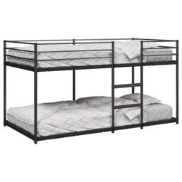 Berkfield Home Bunk Bed without Mattress Black 90x200 cm Steel