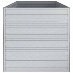 Berkfield Home Garden Raised Bed 160x80x77 cm Galvanized Steel Silver - Size: 160 x 80 x 77 cm - thumbnail 5