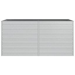 Berkfield Home Garden Raised Bed 160x80x77 cm Galvanized Steel Silver - Size: 160 x 80 x 77 cm - thumbnail 4