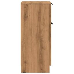 Berkfield Home Sideboards 2 pcs Artisan Oak 30x30x70 cm Engineered Wood in Brown - Size: 30 x 30 x 70 cm - thumbnail 6