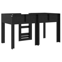 Berkfield Home Bunk Bed for Kids Black Oak 80 x 200 cm Engineered wood - thumbnail 7