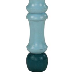 Berkfield Home Coffee Table Turquoise Hand Painted Solid Wood Mango - thumbnail 6
