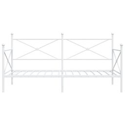 Berkfield Home Day Bed without Mattress White 107x203 cm Steel - thumbnail 5