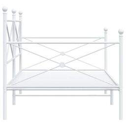 Berkfield Home Day Bed without Mattress White 107x203 cm Steel - thumbnail 6
