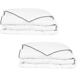 Berkfield Home Winter Down Duvet 2 pcs 155x220 cm in White - thumbnail 2