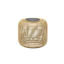 K LIVING Rao Small Rattan Solar Rechargeable Lamp in Natural