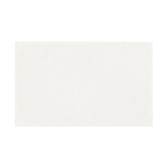 Misona Luxury Loop Reversible Cotton Bath Mat in White - image 1