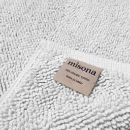 Misona Luxury Loop Reversible Cotton Bath Mat in White - thumbnail 2