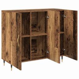 Berkfield Home Sideboard with Storage with Door Brown 90 x 34 x 80 cm Engineered wood - thumbnail 5