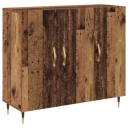 Berkfield Home Sideboard with Storage with Door Brown 90 x 34 x 80 cm Engineered wood - thumbnail 3