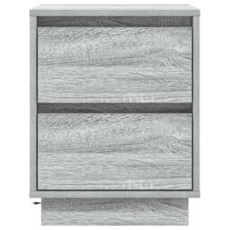 Berkfield Home Bedside Cabinet with LED Lights Grey Sonoma 39x34, 5x50 cm - thumbnail 6