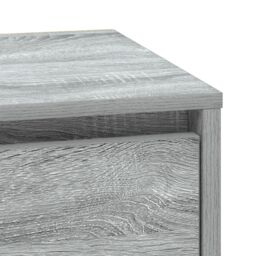 Berkfield Home Bedside Cabinet with LED Lights Grey Sonoma 39x34, 5x50 cm - thumbnail 9