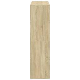 Berkfield Home Bookcase Sonoma Oak 100x33x125.5 cm Engineered Wood in Light Tan - thumbnail 5