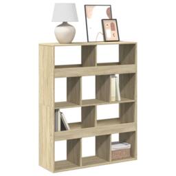 Berkfield Home Bookcase Sonoma Oak 100x33x125.5 cm Engineered Wood in Light Tan - thumbnail 2