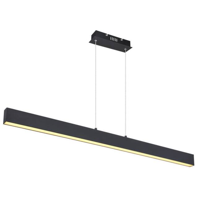 Netlighting Verena Bar Pendant Ceiling Light Matt Black LED 3000K - image 1
