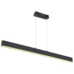 Netlighting Verena Bar Pendant Ceiling Light Matt Black LED 3000K