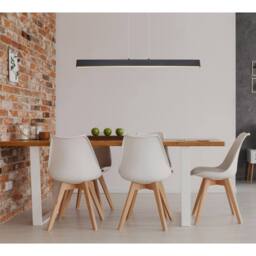 Netlighting Verena Bar Pendant Ceiling Light Matt Black LED 3000K - thumbnail 5