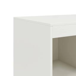 Berkfield Home Highboard White 67x39x95 cm Steel - Size: 67 x 39 x 95 cm - thumbnail 9