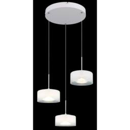 Netlighting Belinda Cluster Pendant White Matt Opal Glass Shade 3x LED 4000K - thumbnail 3
