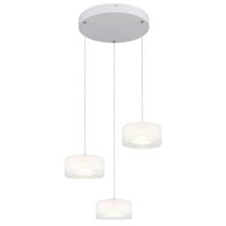 Netlighting Belinda Cluster Pendant White Matt Opal Glass Shade 3x LED 4000K - thumbnail 1
