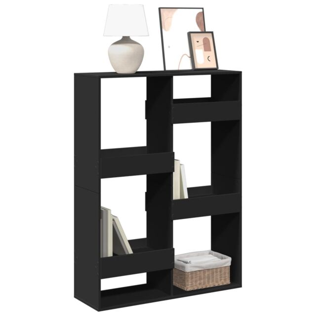 Berkfield Home Bookcase Black 100x33x135 cm Engineered Wood - Size: 100 x 33 x 135 cm - image 1