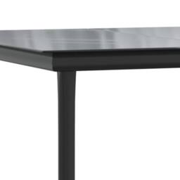 Berkfield Home Elegant 5 Piece Garden Dining Set Black Cotton Rope & Steel - thumbnail 9