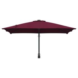 Berkfield Home Patio Umbrella Bordeaux red Polyester fabric Large Collapsible in Wine - thumbnail 4