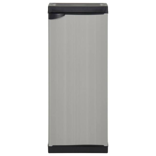 Berkfield Home Garden Storage Cabinet with 1 Shelf Grey & Black 35x40x85 cm - Size: 35 x 40 x 85 cm - image 1