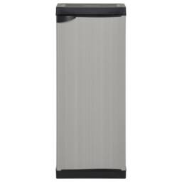 Berkfield Home Garden Storage Cabinet with 1 Shelf Grey & Black 35x40x85 cm - Size: 35 x 40 x 85 cm