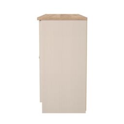 Ready Assembled 2 U Cambridge Wide 2 Door 3 Drawer Unit (Ready Assembled) in Taupe - thumbnail 2