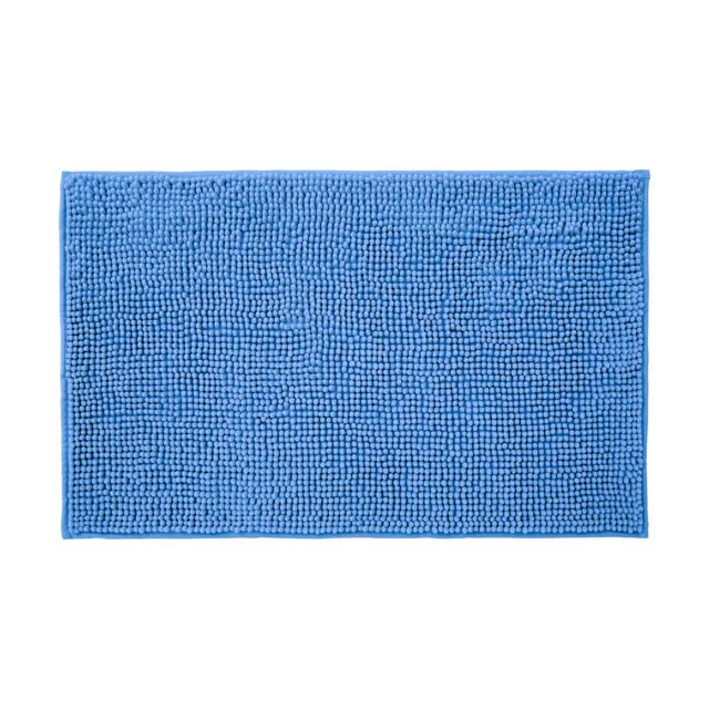 Allure Bath Fashions Chenille Bobble Bath Mat 50 x 80cm - Super Soft Microfibre & Non-Slip in Blue - Size: 50 x 80 cm - image 1