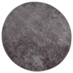 Berkfield Home Rug Washable 120 cm Grey Anti Slip - Size: 100 cm diameter - thumbnail 2