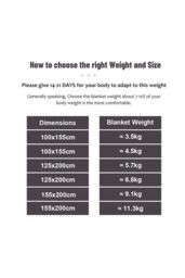 Living and Home Weighted Blanket for Adult Deep Sleep 155x200cm, 9.1 kg in Grey - Size: 155x200 cm - thumbnail 5