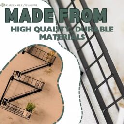 Marco Paul Black Fire Escape Shelf Bathroom Shelves Wall Mounted Storage Shelves - thumbnail 6