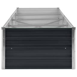 Berkfield Home Garden Raised Bed Anthracite 320x80x45 cm Galvanised Steel in Charcoal - Size: 320 x 80 x 45 cm - thumbnail 5