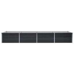 Berkfield Home Garden Raised Bed Anthracite 320x80x45 cm Galvanised Steel in Charcoal - Size: 320 x 80 x 45 cm - thumbnail 4