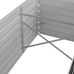 Berkfield Home Garden Raised Bed Anthracite 320x80x45 cm Galvanised Steel in Charcoal - Size: 320 x 80 x 45 cm - thumbnail 6