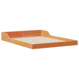 Berkfield Home Wax brown 135 x 190 cm Pine wood - thumbnail 1