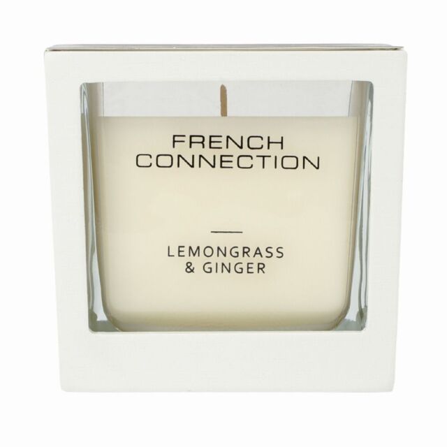 French Connection White Wooden Surround Lemongrass & Ginger Long-Lasting Luxury Gift - Size: Large - image 1